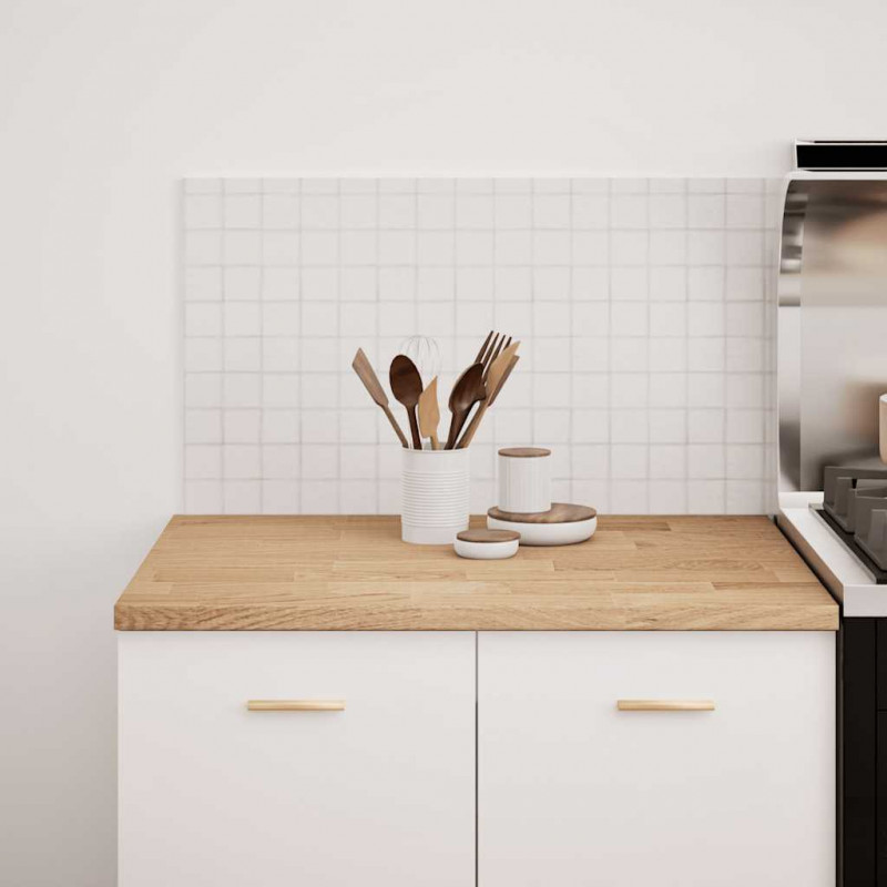 Blat kuchenny, 80x63,5x2,7 cm, prostokątny, lite drewno dębowe