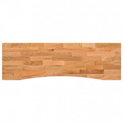 Blat biurka, jasnobrązowy, 160x50x2,5 cm, lite drewno dębowe