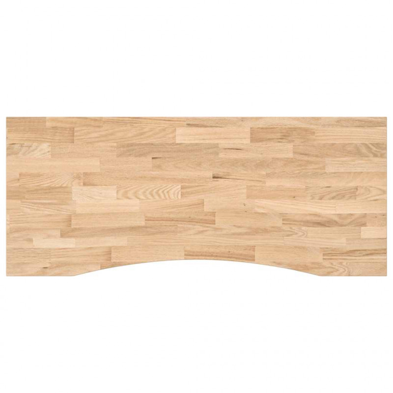 Blat biurka, surowe, 120x60x2,5 cm, lite drewno dębowe