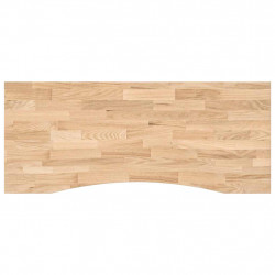 Blat biurka, surowe, 120x50x2,5 cm, lite drewno dębowe