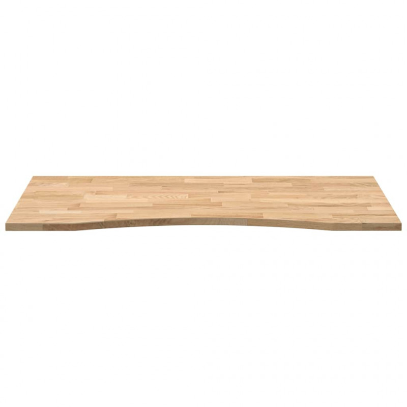 Blat biurka, surowe, 120x50x2,5 cm, lite drewno dębowe