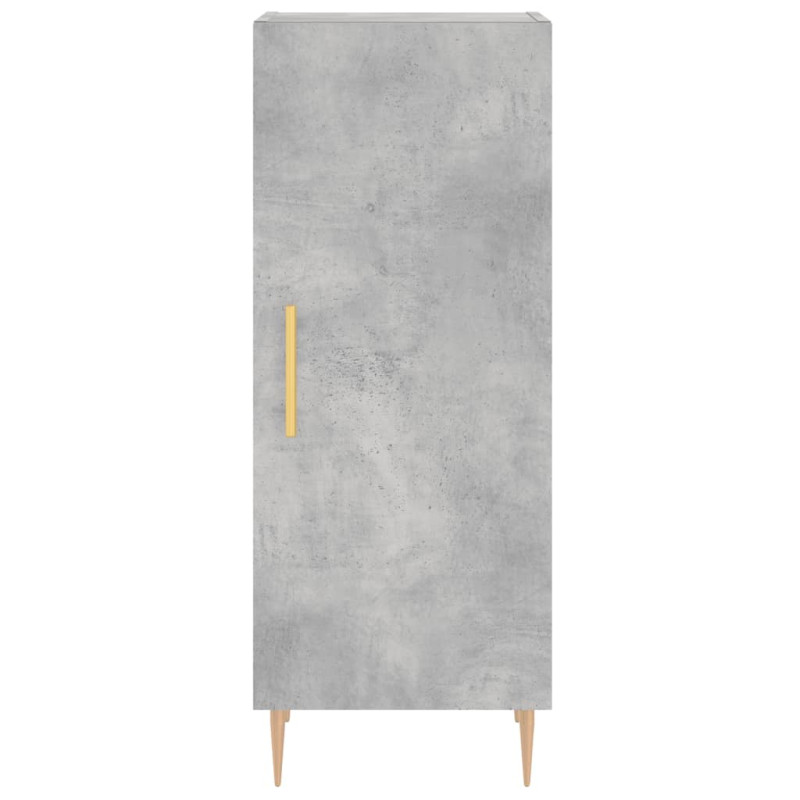 Szafka, szarość betonu, 34,5x34x90 cm, materiał drewnopochodny
