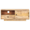 Szafka pod TV, 90x30x35 cm, lite drewno mango
