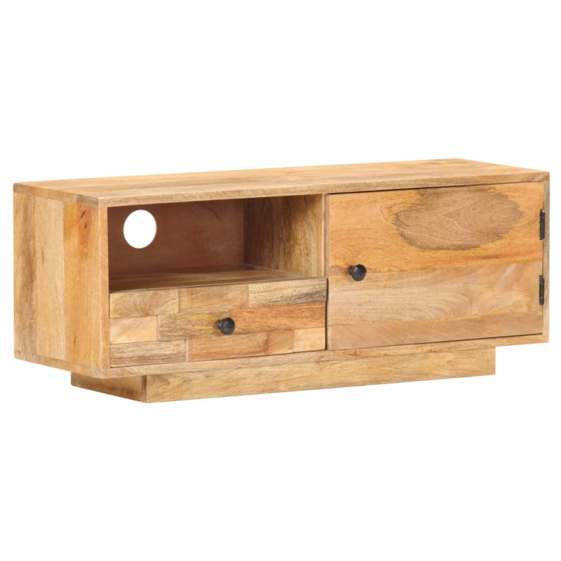 Szafka pod TV, 90x30x35 cm, lite drewno mango