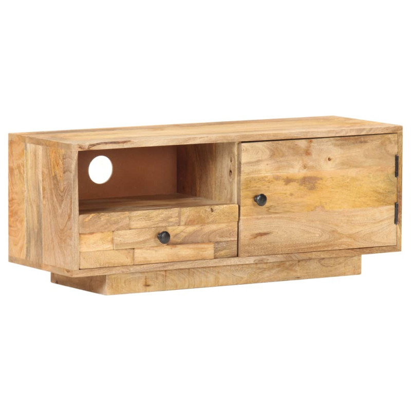 Szafka pod TV, 90x30x35 cm, lite drewno mango