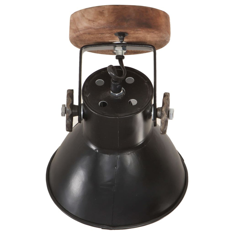 Industrialne lampy ścienne/sufitowe 2 szt, czarne, 20x25 cm E27