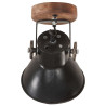 Industrialne lampy ścienne/sufitowe 2 szt, czarne, 20x25 cm E27