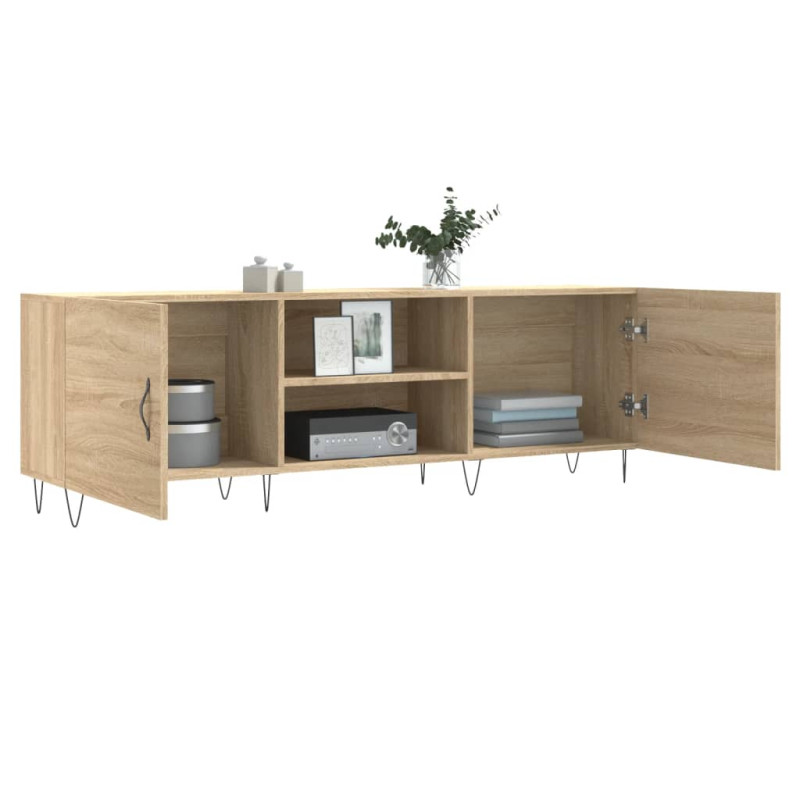 Szafka TV, dąb sonoma, 150x30x50 cm, materiał drewnopochodny