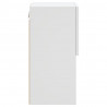 Szafki pod telewizor, z LED, 2 szt., białe, 30,5x30x60 cm
