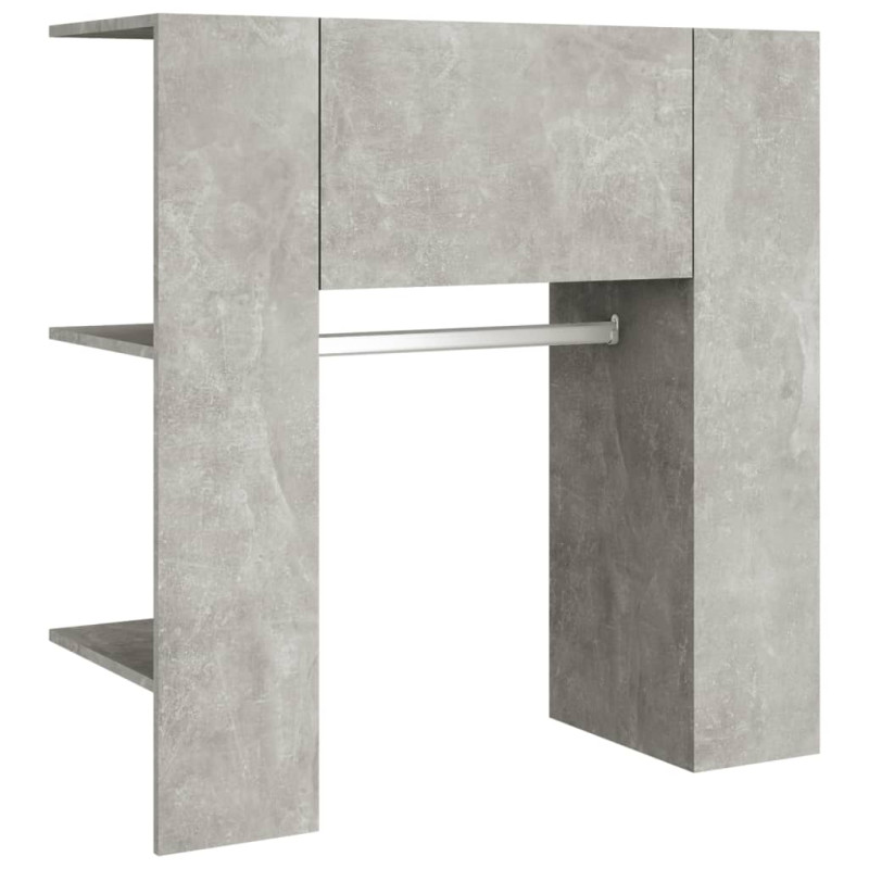 Szafka do przedpokoju, betonowa szarość, 97,5x37x99 cm