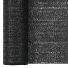 Siatka cieniująca, czarna, 3,6x10 m, HDPE, 75 g/m²
