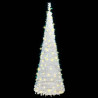 Sztuczna choinka typu pop-up, 150 LED, biała, 180 cm