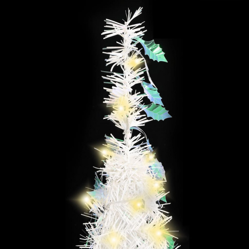 Sztuczna choinka typu pop-up, 150 LED, biała, 180 cm