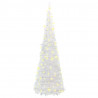 Sztuczna choinka typu pop-up, 150 LED, biała, 180 cm