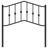Metalowe wezgłowie, czarne, 90 cm