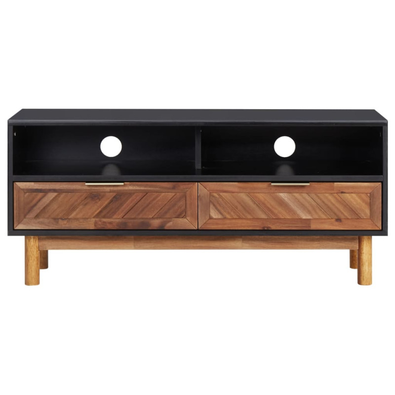 Szafka pod TV, 100x35x45 cm, lite drewno akacjowe i MDF