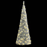 Sztuczna choinka typu pop-up, ośnieżona, 200 LED, 210 cm