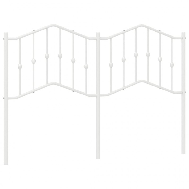 Metalowe wezgłowie, białe, 135 cm