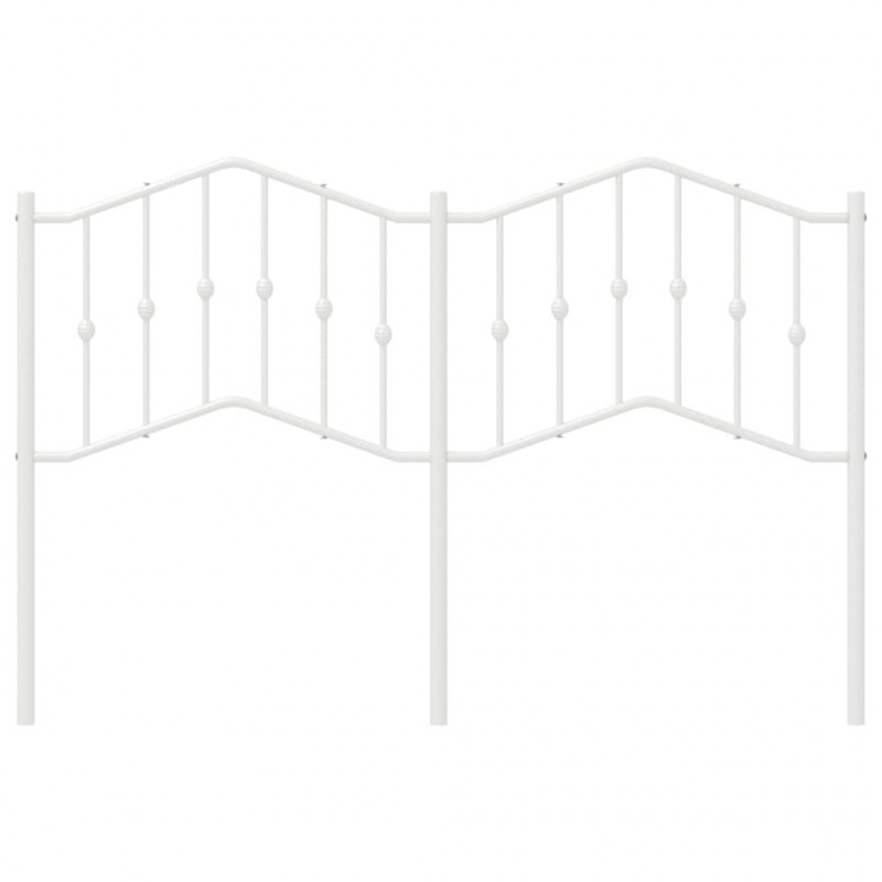 Metalowe wezgłowie, białe, 135 cm