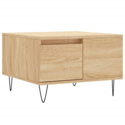 Stolik kawowy, dąb sonoma 55x55x36,5 cm materiał drewnopochodny