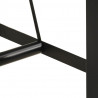 Stolik barowy, 110x55x107 cm, lite drewno akacjowe i żelazo