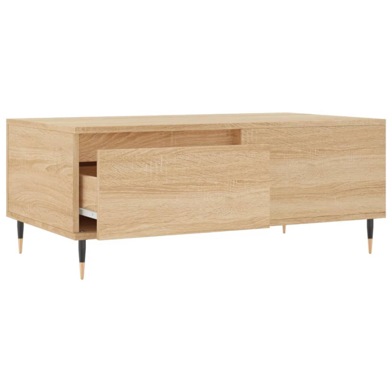 Stolik kawowy, dąb sonoma 90x50x36,5 cm materiał drewnopochodny