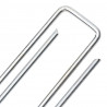 Kołki gruntowe w kształcie litery U, 50 szt., 20x4 cm, stal