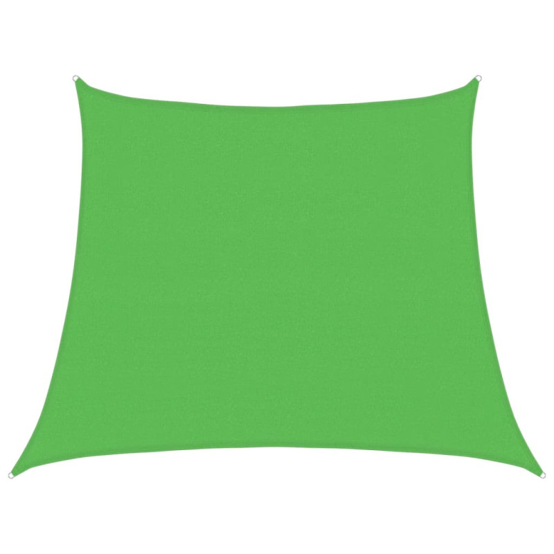 Żagiel przeciwsłoneczny, 160 g/m², jasnozielony, 3/4x3 m, HDPE