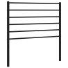 Metalowe wezgłowie, czarne, 80 cm