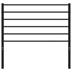 Metalowe wezgłowie, czarne, 80 cm
