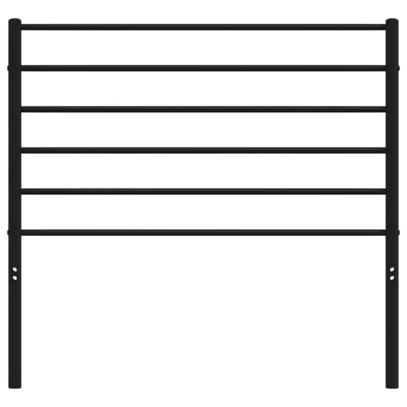 Metalowe wezgłowie, czarne, 80 cm