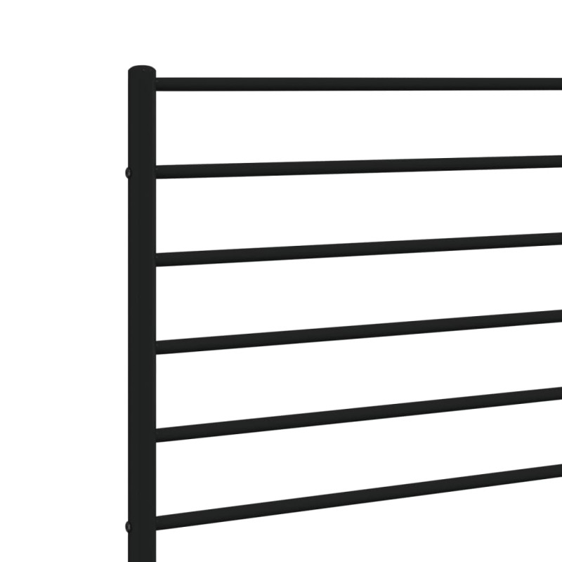Metalowe wezgłowie, czarne, 80 cm