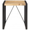 Stolik jadalniany, 70x70x75 cm, lite, surowe drewno mango