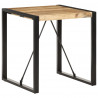 Stolik jadalniany, 70x70x75 cm, lite, surowe drewno mango