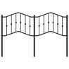 Metalowe wezgłowie, czarne, 135 cm