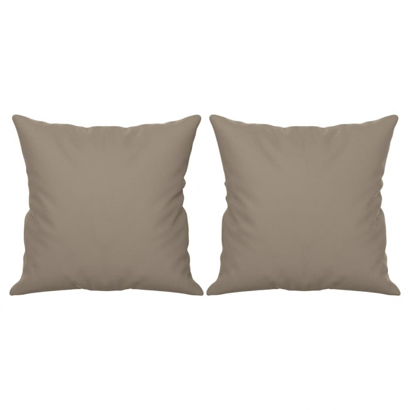 3-osobowa sofa z poduszkami, kolor taupe, 180 cm, mikrofibra