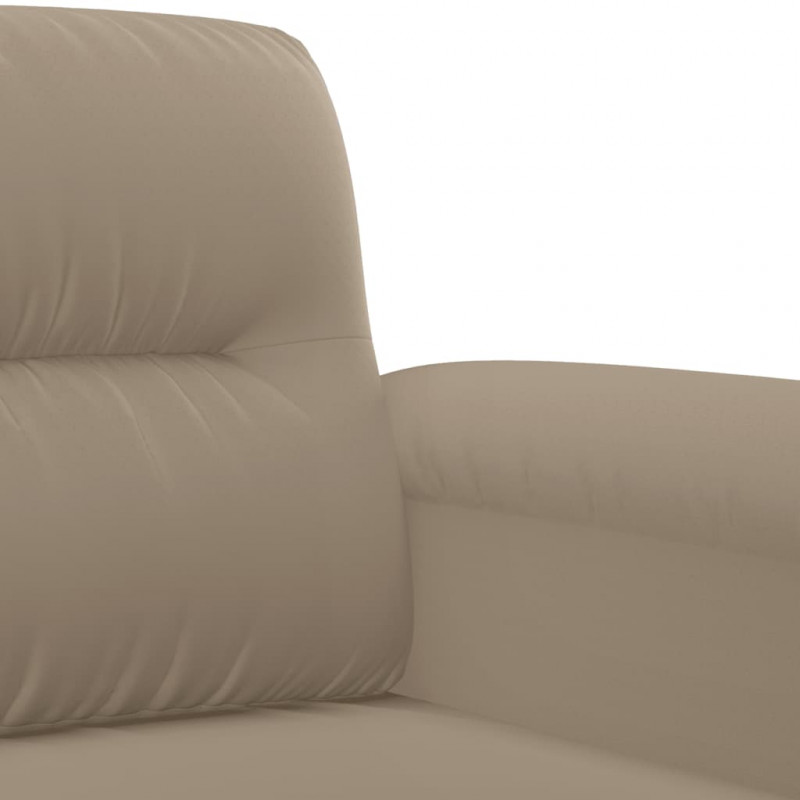 3-osobowa sofa, taupe, 180 cm, tapicerowana mikrofibrą