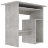 Biurko, betonowa szarość, 80x45x74 cm, materiał drewnopochodny