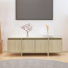 Szafka pod TV, dąb sonoma, 120x30x40,5 cm