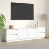 Szafka pod telewizor, biała, 176x37x47,5cm, lite drewno sosnowe