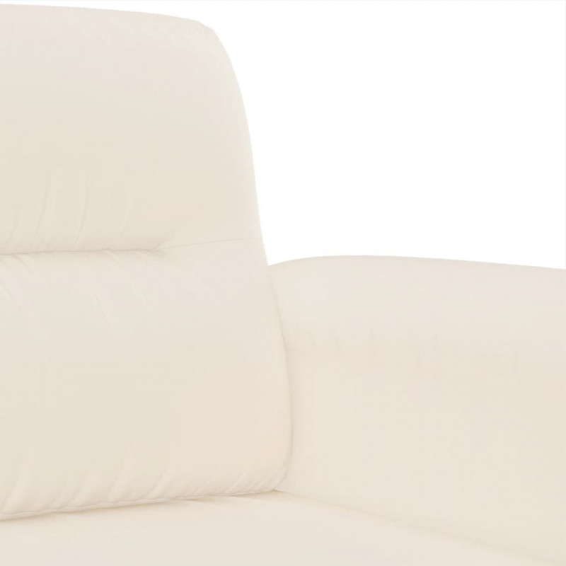 3-osobowa sofa, beżowy, 180 cm, tapicerowana mikrofibrą