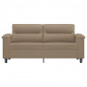 2-osobowa sofa, kolor cappuccino, 140 cm, sztuczna skóra