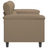 2-osobowa sofa, kolor cappuccino, 140 cm, sztuczna skóra
