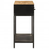 Stolik konsolowy, 100x35x76 cm, lite drewno mango i żelazo