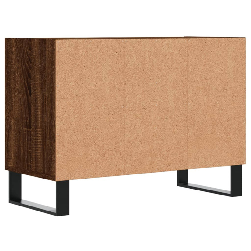 Szafka pod TV, brązowy dąb, 69,5x30x50 cm