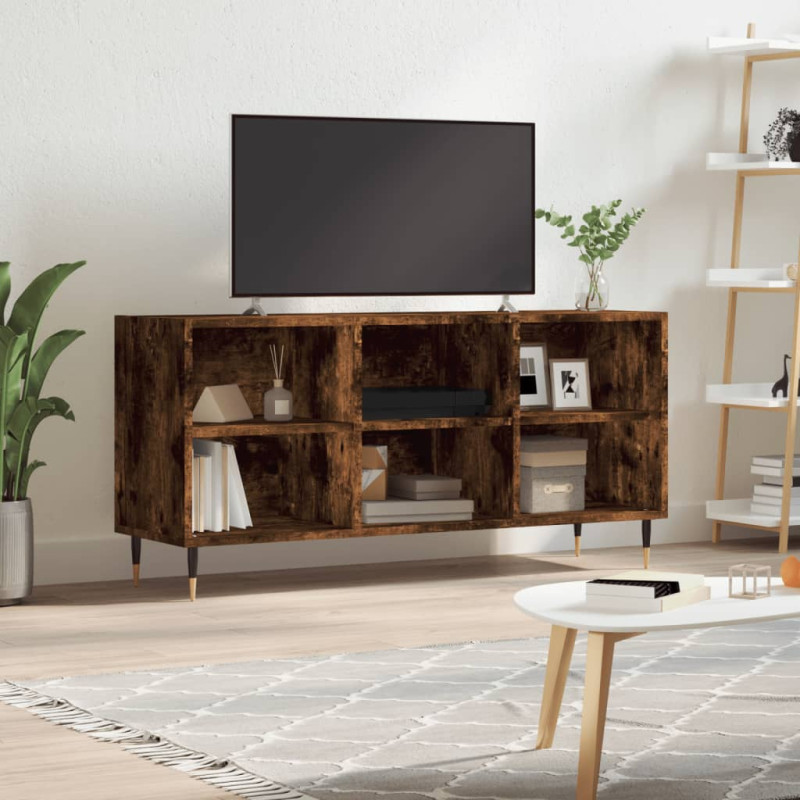 Szafka pod telewizor, przydymiony dąb, 103,5x30x50 cm