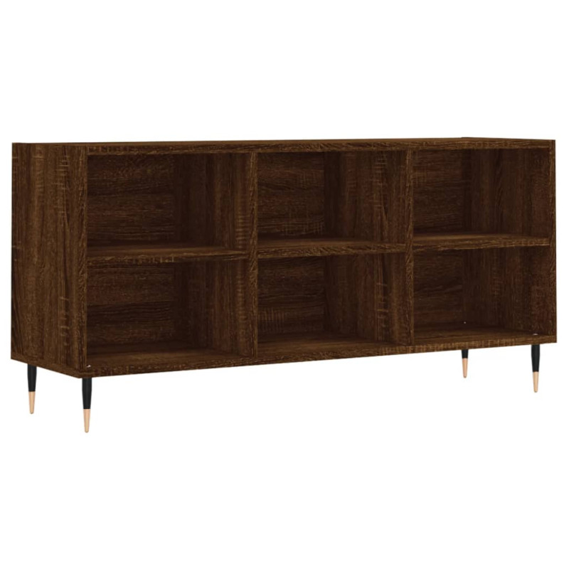 Szafka pod TV, brązowy dąb, 103,5x30x50 cm