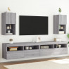 Szafki pod TV z LED, 2 szt. szary dąb sonoma, 30,5x30x60 cm