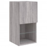 Szafki pod TV z LED, 2 szt. szary dąb sonoma, 30,5x30x60 cm