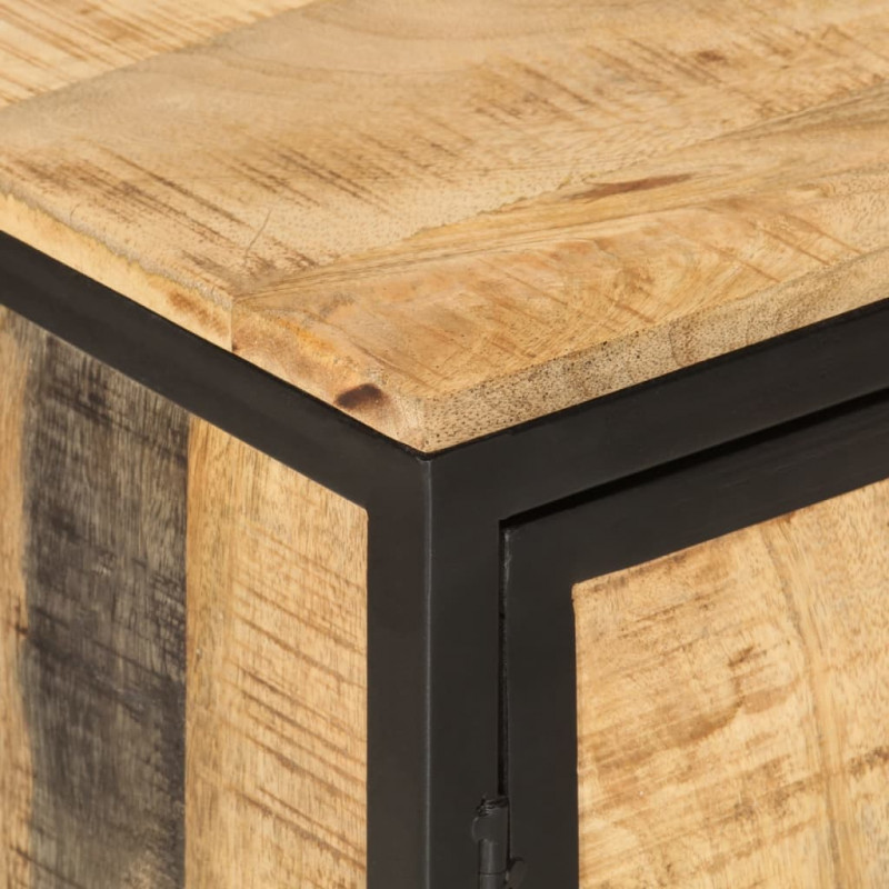 5-cz. zestaw mebli łazienkowych, żelazo i drewno mango